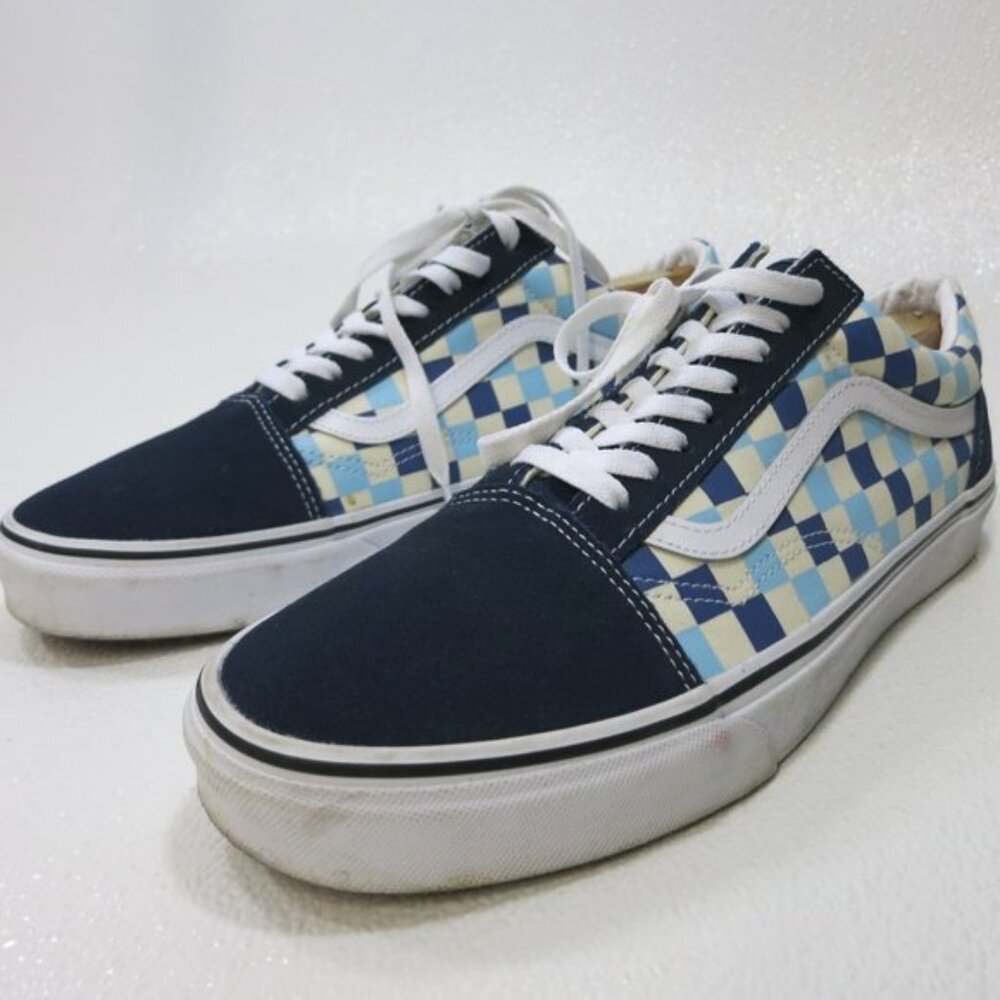 Vans Old Skool Primary Check Canvas Footwear Casual Shoe Men's Shoe's Sz 11.5